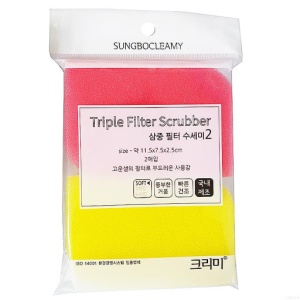 Губка для мытья посуды SUNGBOCLEAMY Triple Filter Scrubber №098 (2 шт.)