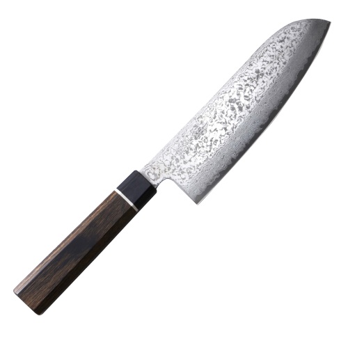Нож Сантоку SunCraft SENZO BLACK 16,7 см черная сталь