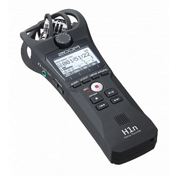 Zoom H1n портативный стереофонический рекордер со встроенными XY микрофонами 90°, монохромный диспле