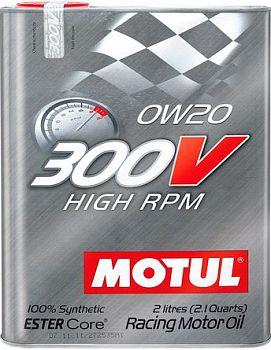 Моторное масло MOTUL 300V  HIGH  RPM 0W20 (2 л.)