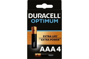 Элемент питания Duracell AAA алкалиновые 1,5v 4шт LR03-4BL Optimum