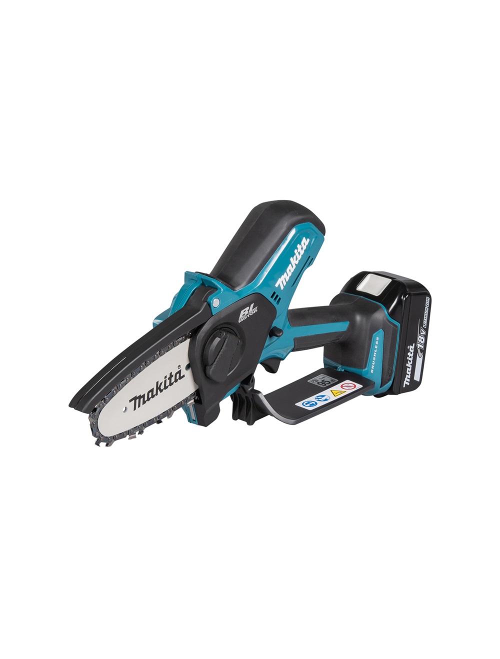 Пила цепная аккумуляторная Makita DUC101Z LXT BL 18В, 320 Вт, 4"/10 см, 0,325", 1,1 мм, 8 м/с, XPT, без акб и ЗУ