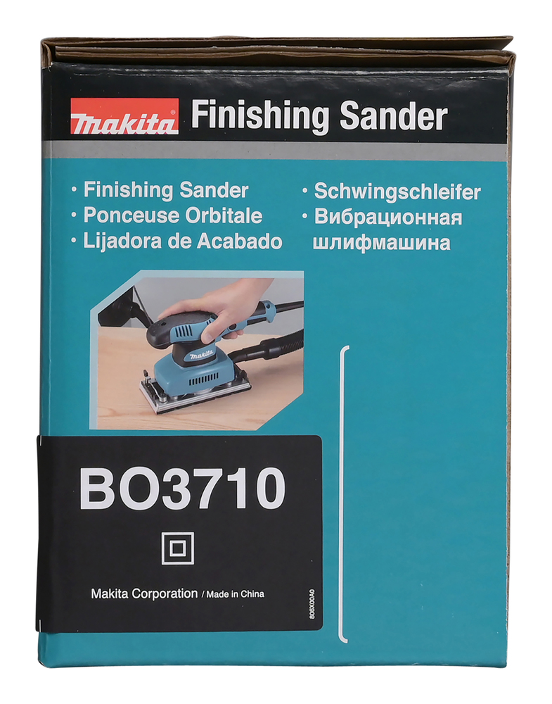 Вибрационная шлифовальная машина электрическая Makita BO3710 190 Вт, 93x228 мм, 11000 об/мин