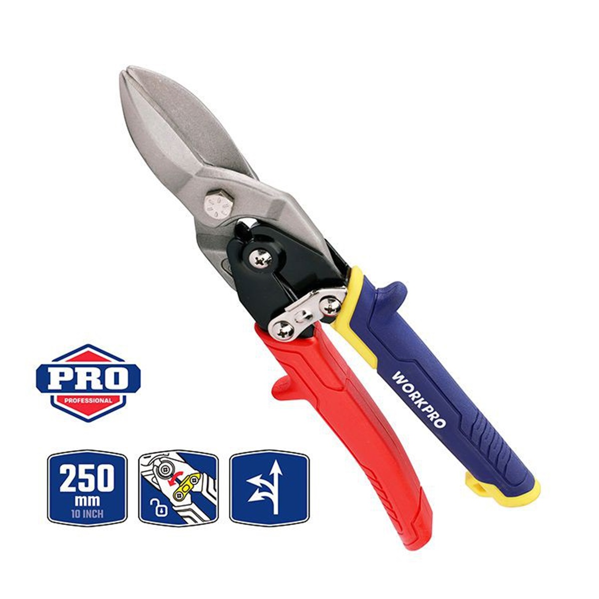 Ножницы по металлу 250 мм прямые CR-Мо WORKPRO