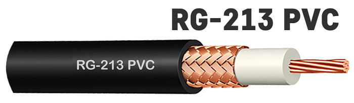 Кабель радиочастотный RG-213 PVC