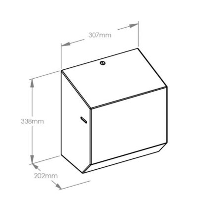 Диспенсер для бумажных полотенец в рулонах металлический автомат "MERIDA STELLA" MAXI (полированный) CSP302