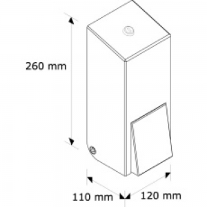 Дозатор жидкого мыла "MERIDA STELLA WHITE MAXI" DSB101