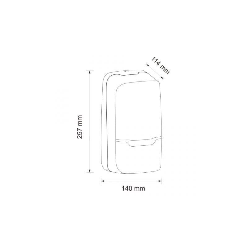 Сенсорный спрей-дозатор дезинфицирующего средства в картриджах "MERIDA HARMONY" ABS-пластик DHB403