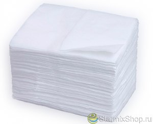 Салфетки для настольных диспенсеров белые, 1 слой СШ-8408-01