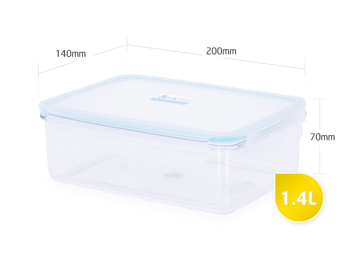 Тритановый контейнер с замками TR-08RT 1.4 л