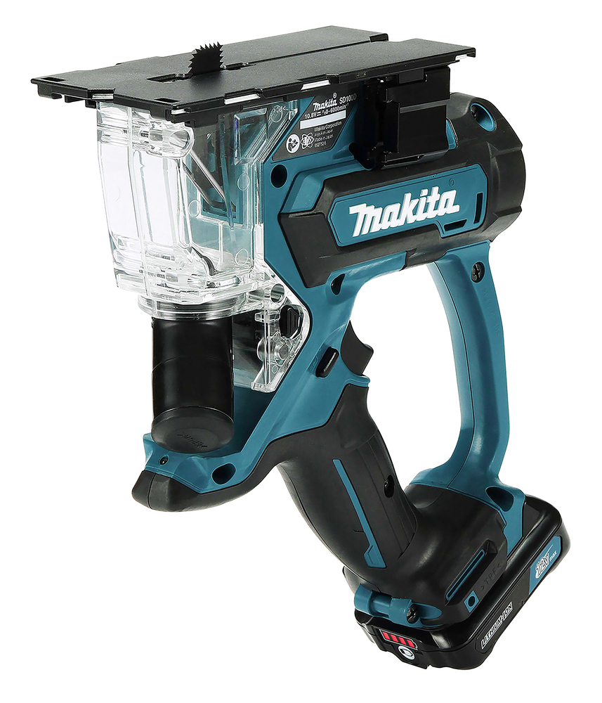 Пила для гипсокартона аккумуляторная Makita SD100DZ CXT 12В, 0 – 6000 об/мин, 15 мм, без акб и ЗУ