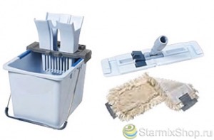 Vileda 143568 УльтраСпид: одноведерный стартовый набор 15 л с туннельным отжимом (без рычага, без платформы)