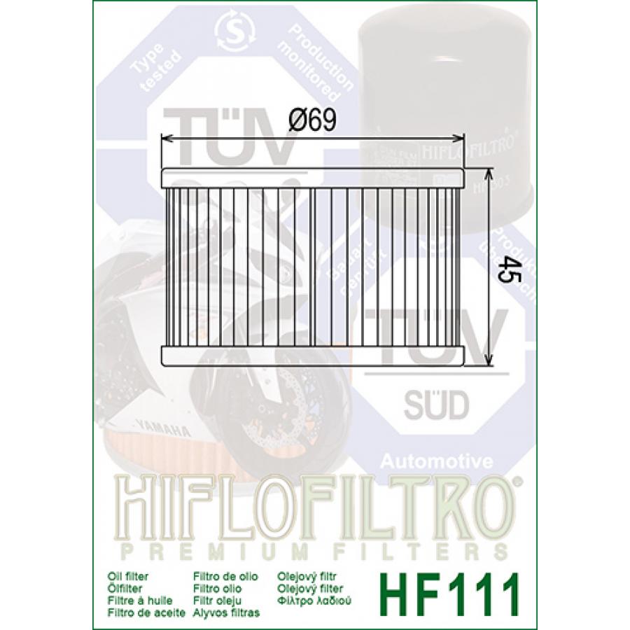 Фильтр масляный HifloFiltro HF111
