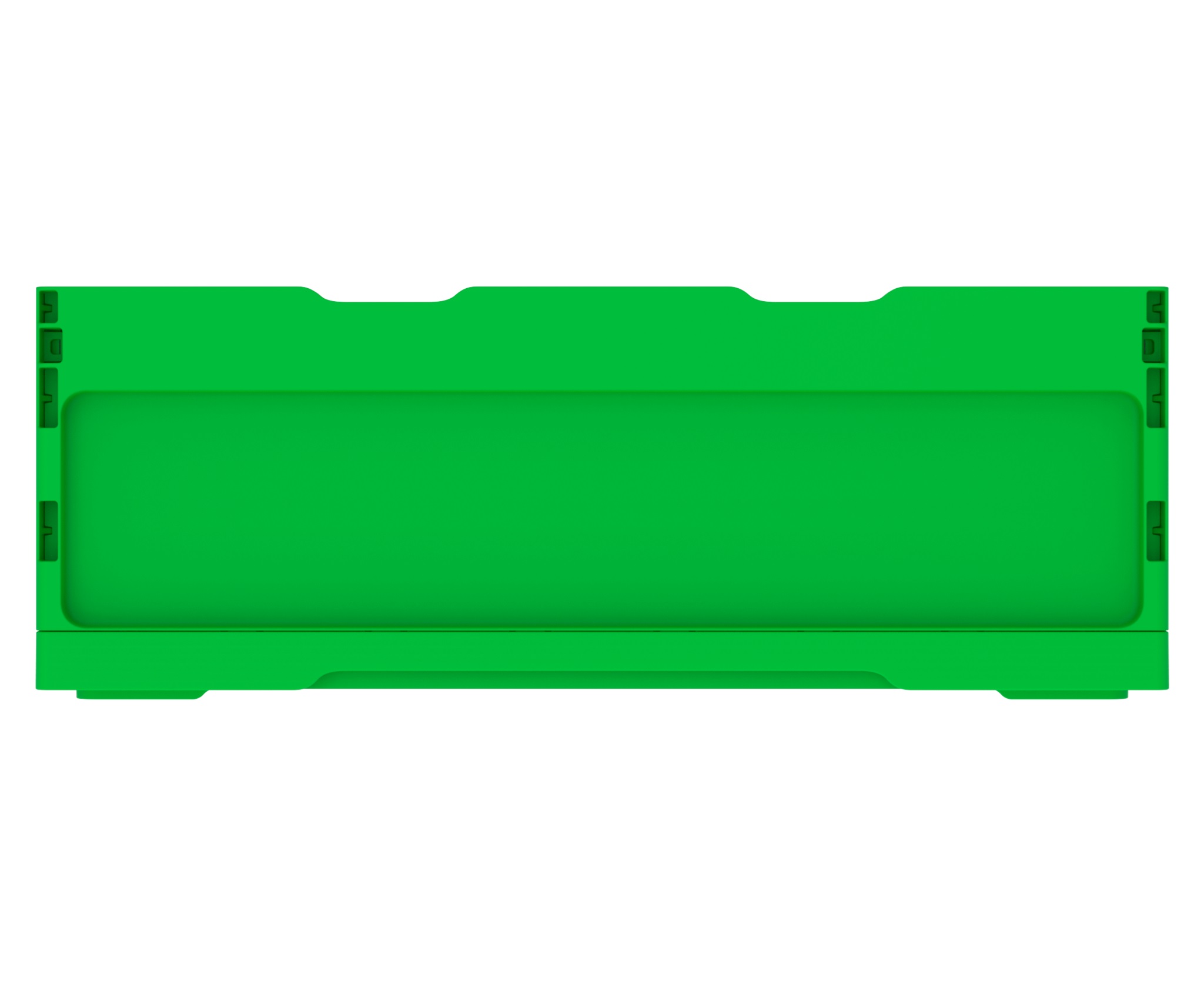 Ящик складной с кнопками-фиксаторами (ударопрочный, морозостойкий) АП 488, комплект 7 штук