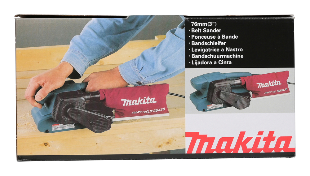 Ленточная шлифовальная машина электрическая  Makita 9911K 650 Вт, 76х457 мм, 75-270 м/мин