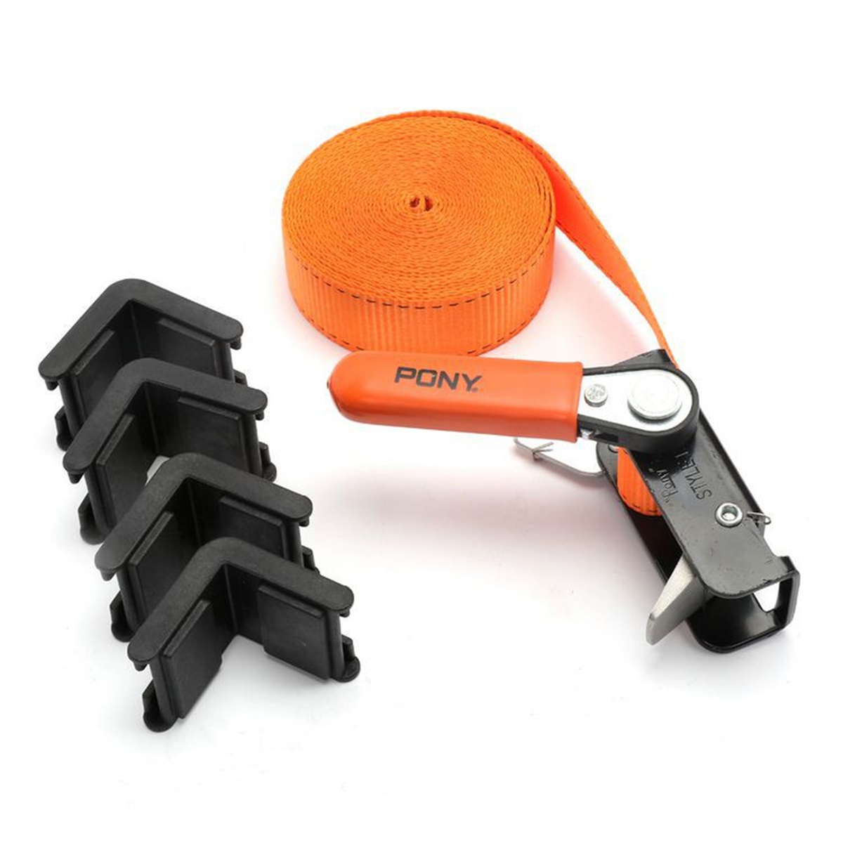 Струбцина ленточная  классическая с храповиком  лента 4,5мх25 мм  усилие до 450 кг Pony