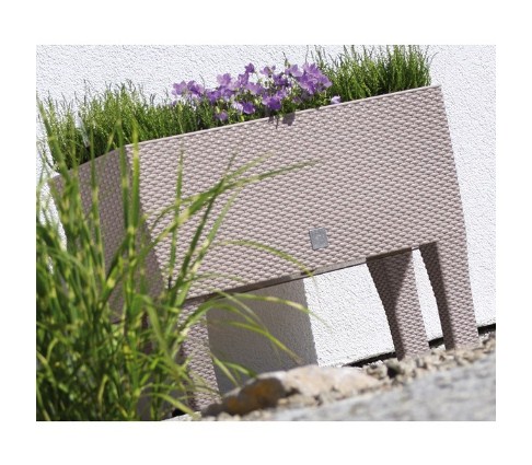 Кашпо с автополивом Prosperplast Rato Case High 72л, мокко