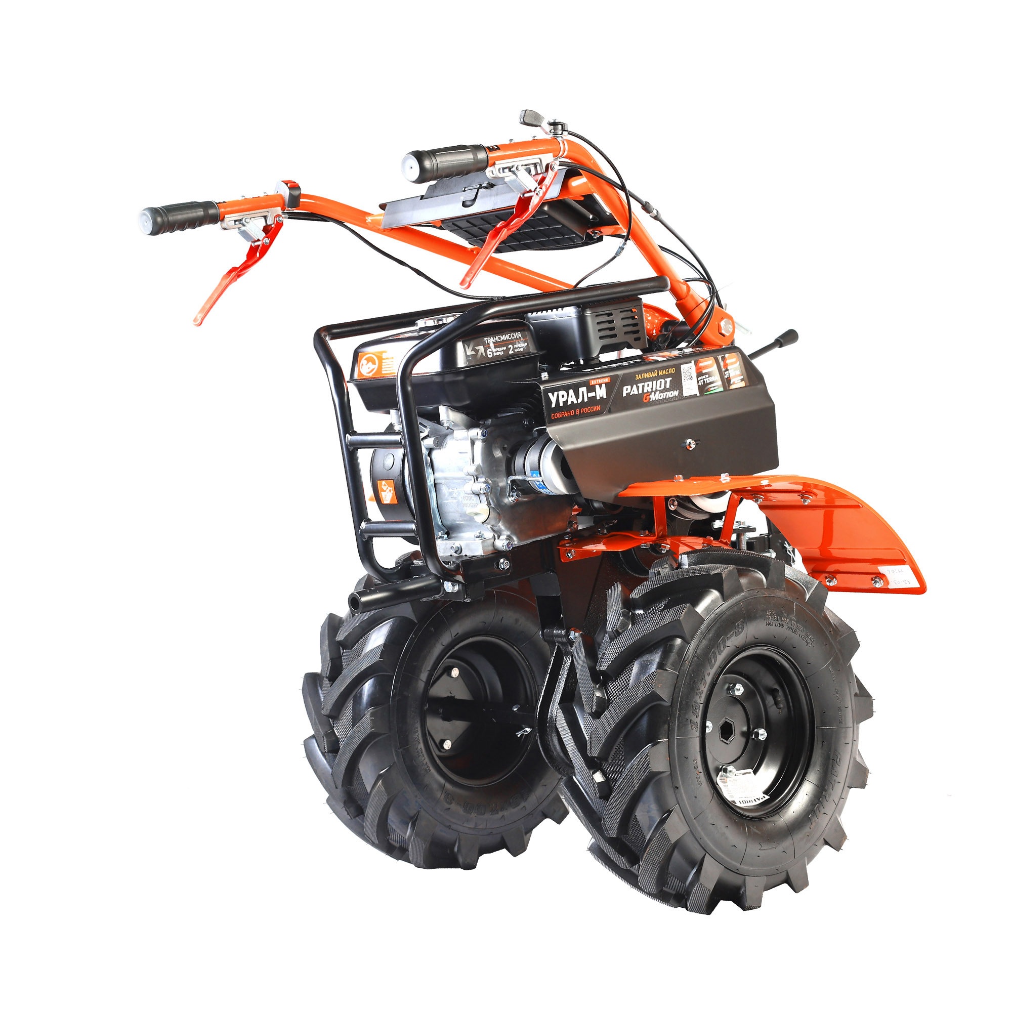 Мотоблок бензиновый PATRIOT УРАЛ M (колеса EXTREME)