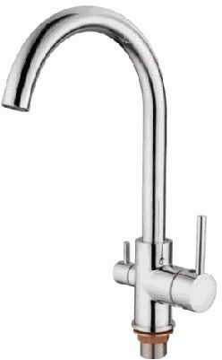 СМЕСИТЕЛЬ ДЛЯ КУХНИ LEDEME L4255-3, С ВЫХОДОМ ДЛЯ ПИТЬЕВОЙ ВОДЫ С ГАЙКОЙ