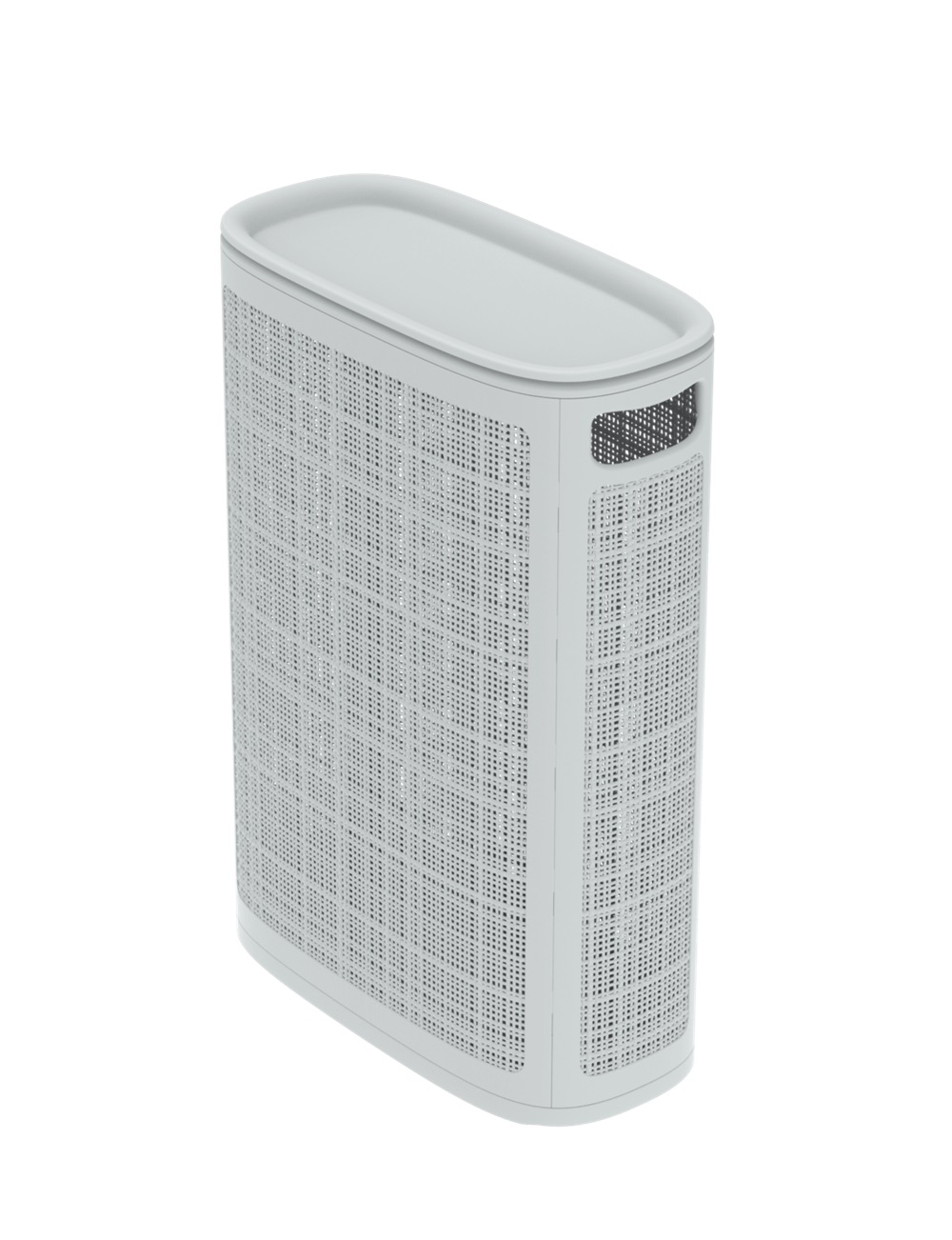 Плетёная корзина для белья сборная «Лён» 45 л (43х20х60 см) серый