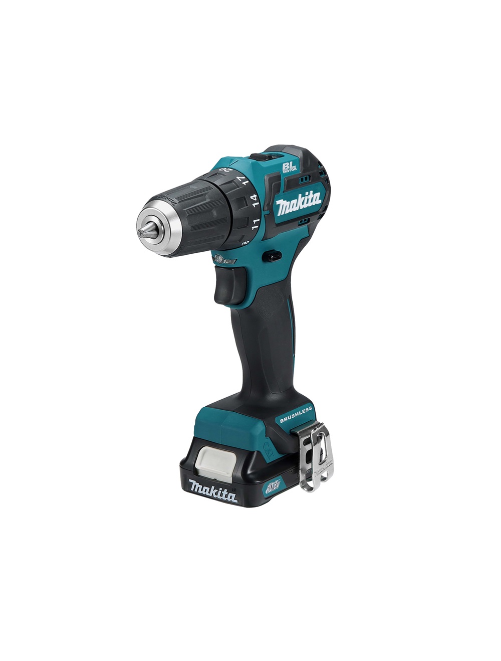 Дрель-шуруповерт аккумуляторная Makita DF332DWME CXT 10.8В, 2х4.0 Ач Li-ion, 35 Нм, 1500 об/мин