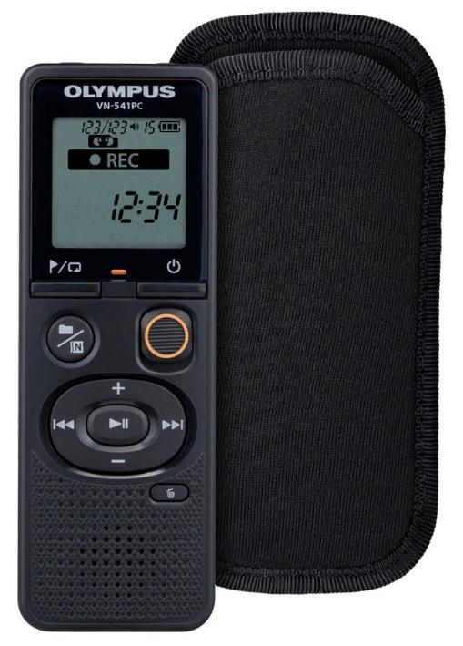 Цифровой диктофон OLYMPUS VN-541PC + CS131 soft case 4 Gb, черный