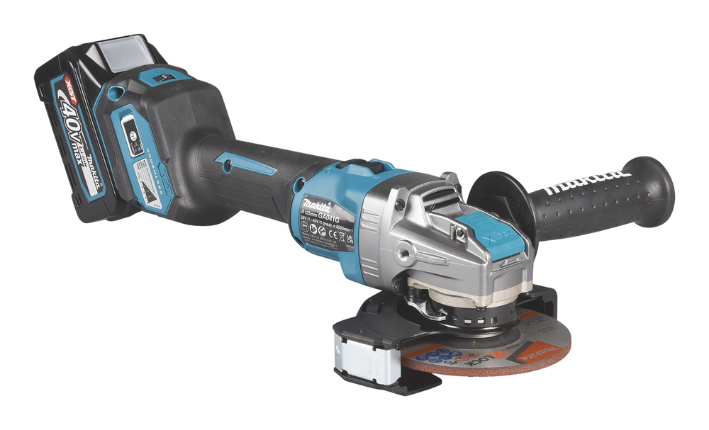 Угловая шлифмашина аккумуляторная Makita GA041GZ01 XGT BL 40В, 125 мм, 3000-8500 об/мин, без акб и ЗУ