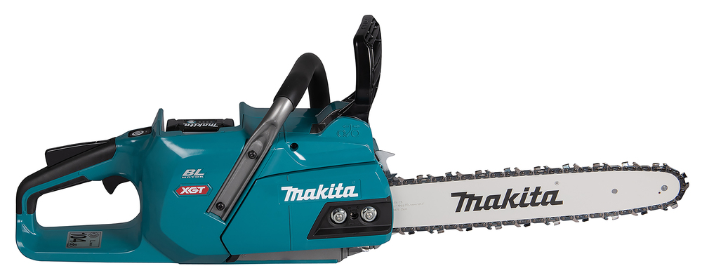 Пила цепная аккумуляторная Makita UC011GZ XGT 40v MAX, 1600 Вт, 14"/35 см, 3/8", 1,3 мм, 25,5 м/с, инстр., BL, WG, без акб и ЗУ