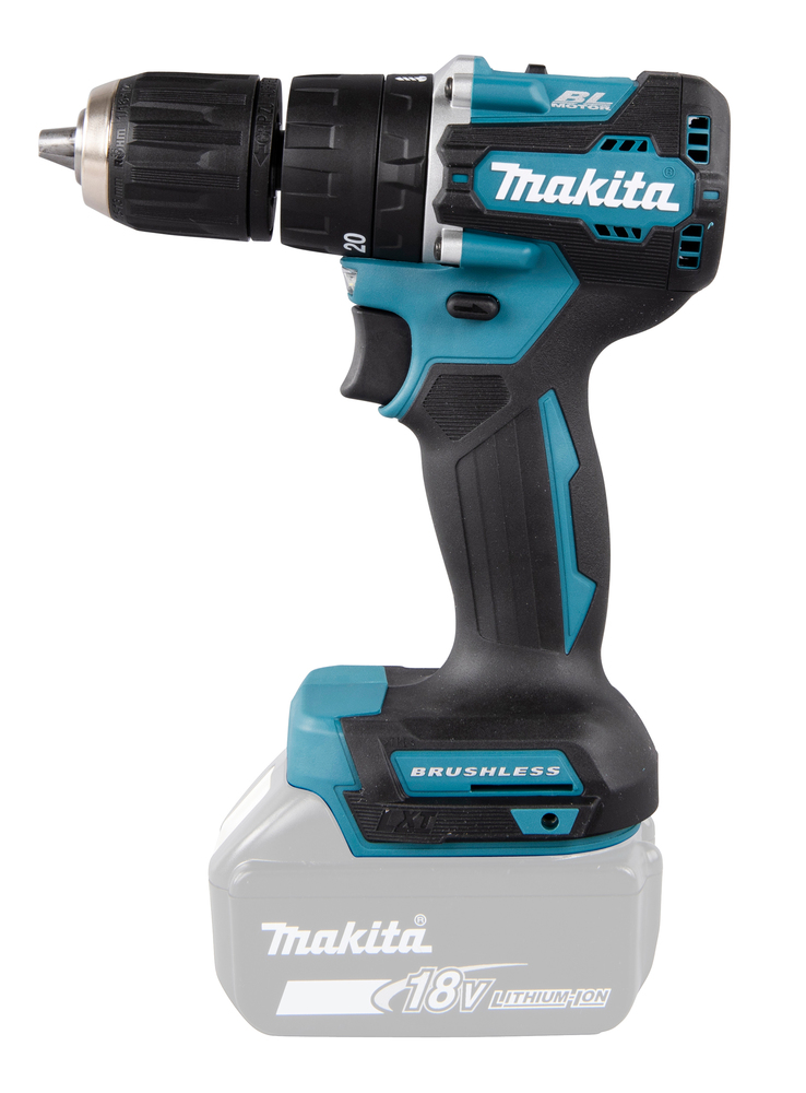Ударная дрель-шуруповерт аккумуляторная Makita DHP487Z LXT 18В, 40 Нм, 1700 об/мин, без акб и ЗУ