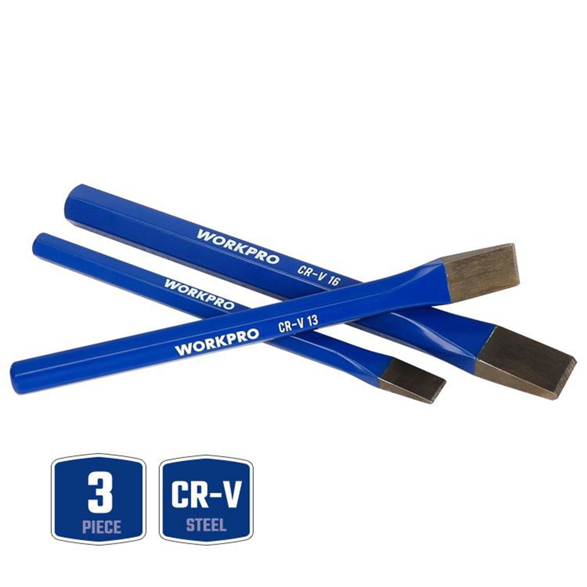 Набор зубил 3 шт WORKPRO