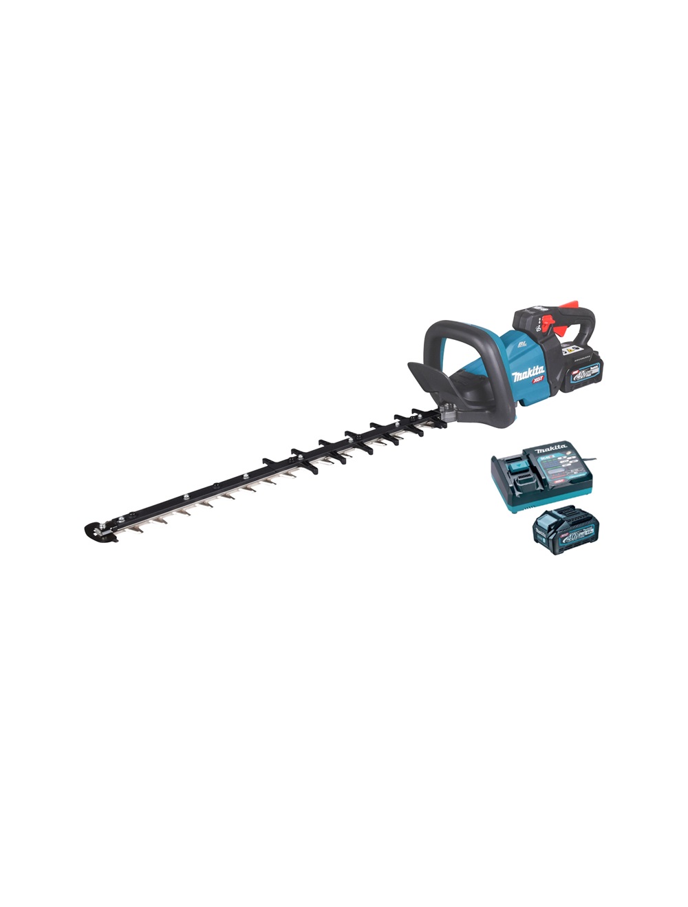 Кусторез аккумуляторный Makita UH006GRF 40В, 1х4.0 Ач, 600 мм, 25 мм (DC40RA)