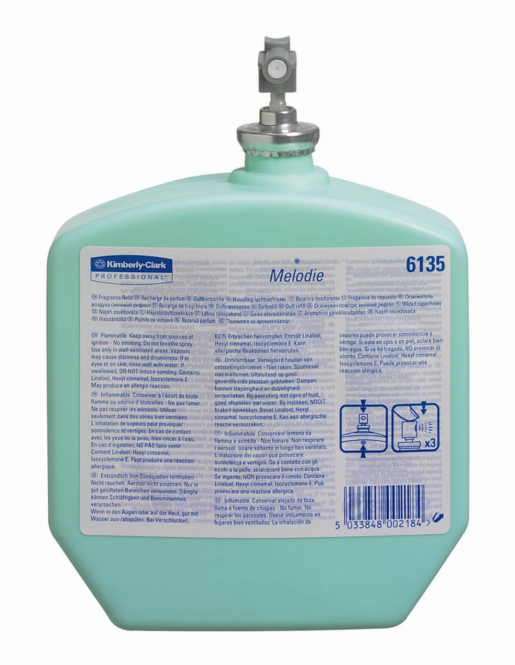 Кассета-освежитель воздуха Kimberly-Clark "Мелодия" 6135, цветочный