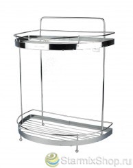 Полка двойная хромированная T507