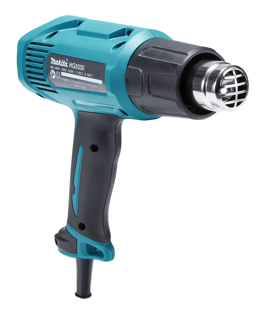 Строительный фен Makita HG5030K 1600 Вт, 300-500 л/мин, 350-500°C