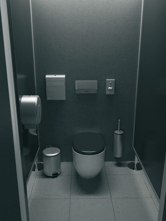 Диспенсер для туалетной бумаги металлический MERIDA STELLA ECONOMY MINI матовыйBEM 201.L