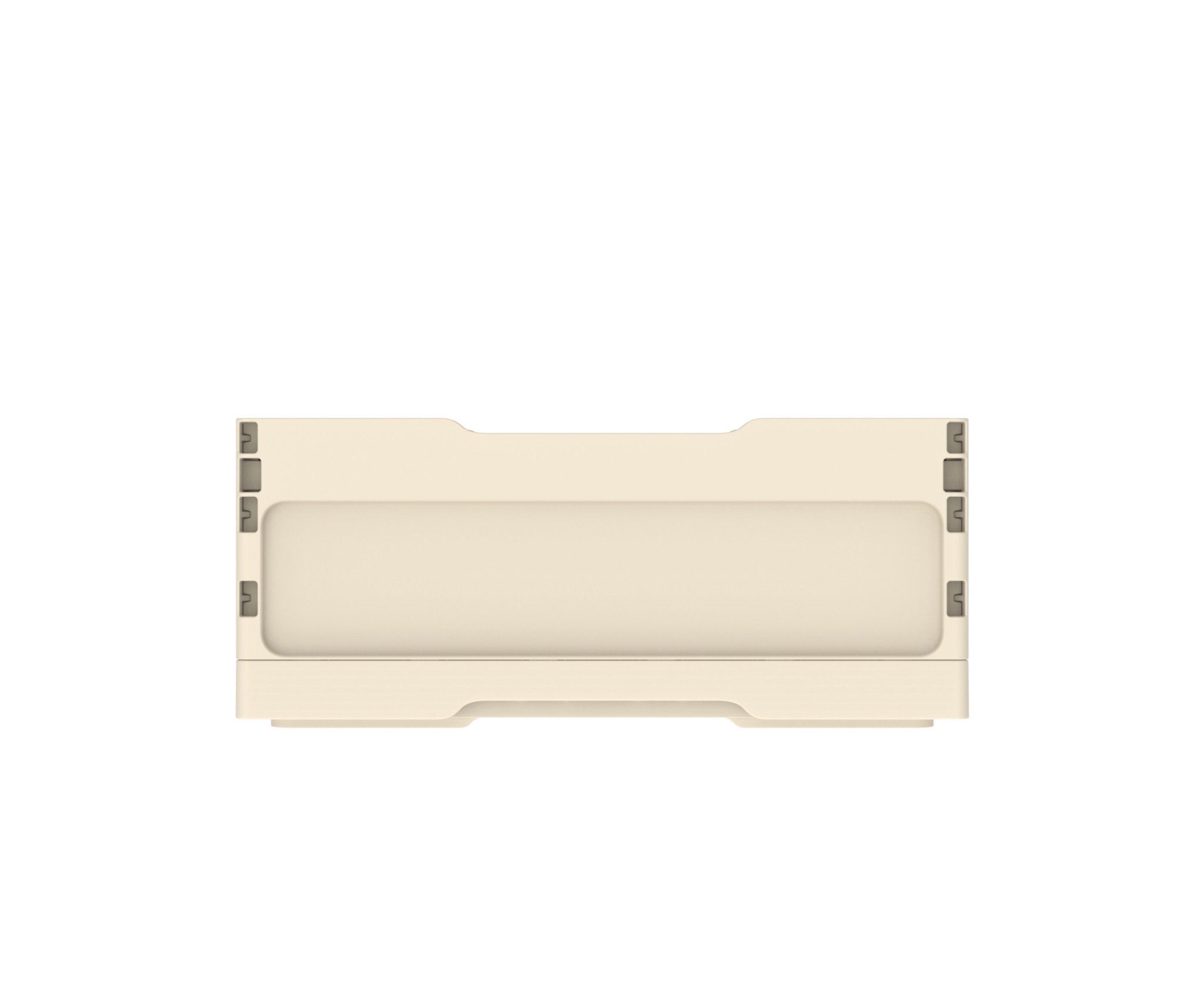 Ящик складной с кнопками-фиксаторами слоновая кость АП 484, комплект 14 штук