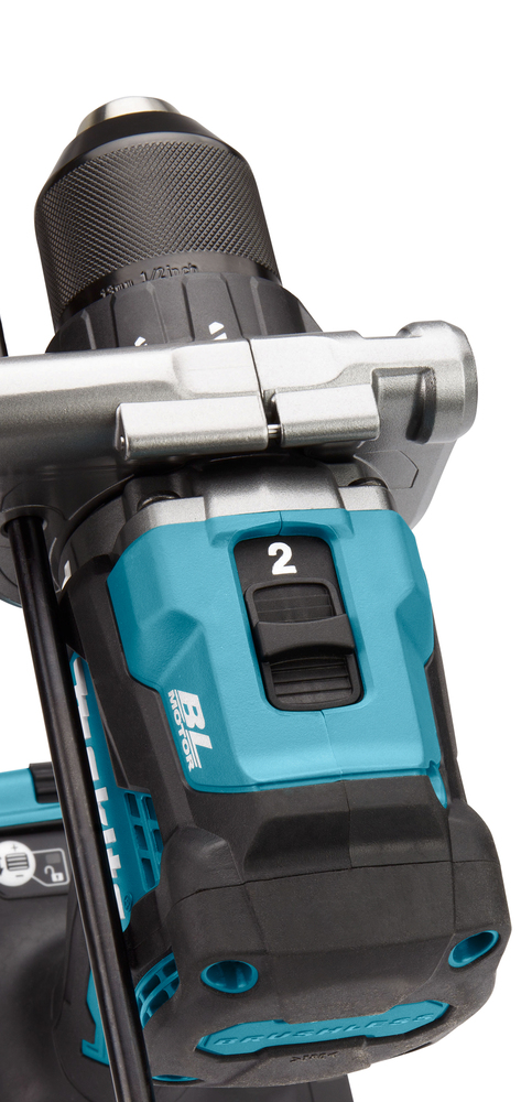 Ударная дрель-шуруповерт аккумуляторная для тяжелых работ Makita HP001GD201 XGT 40В, 2х2.5 Ач, 140 Нм, 2600 об/мин