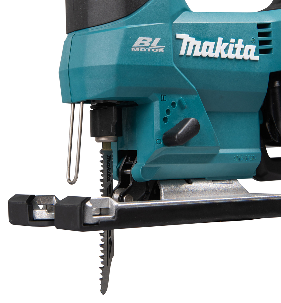 Лобзик аккумуляторный Makita DJV184Z LXT BL 18В, XPT, SOFT NO LOAD, регул. ампл., скорости, 3000 об./мин, плав. пуск, стабилизац, без акб и ЗУ