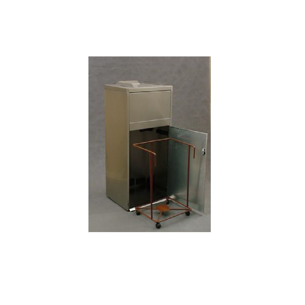 Урна для фудкорта «Мега-2» шлифованная 120 л.