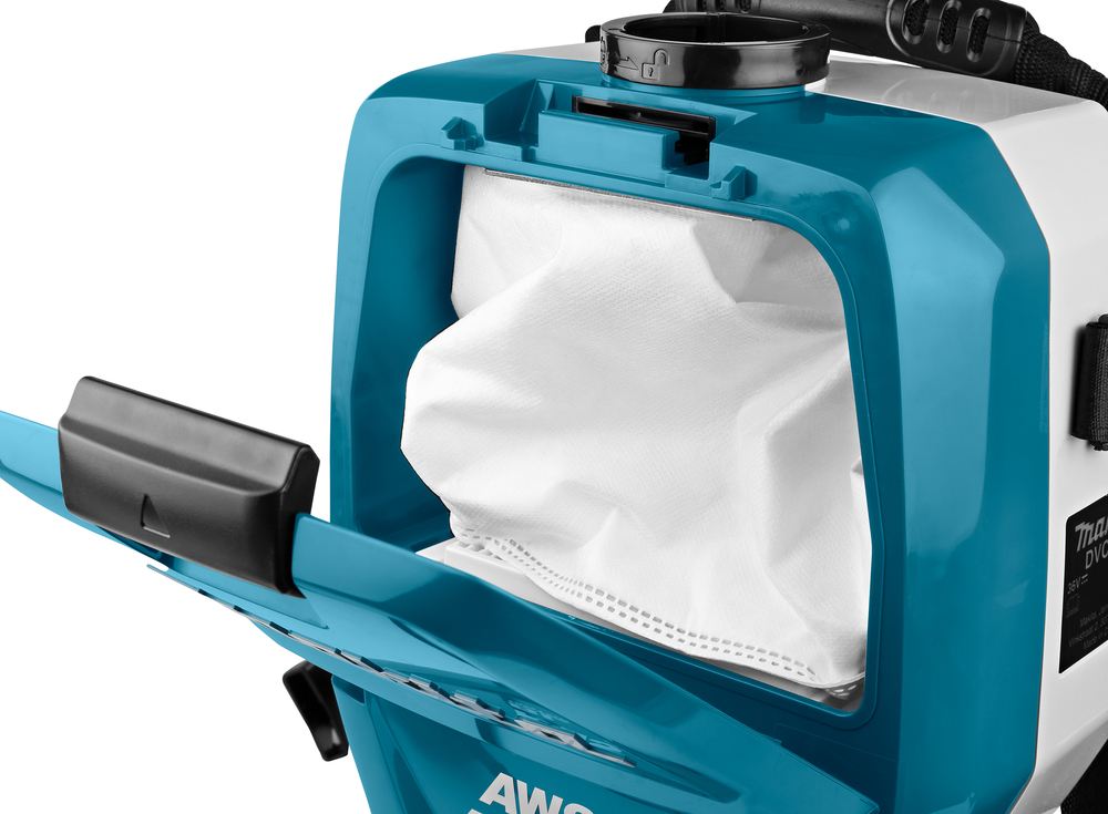 Пылесос ранцевый аккумуляторный Makita DVC265ZXU LXT 18В X2,  11 кПа, 2 л, без акб и ЗУ