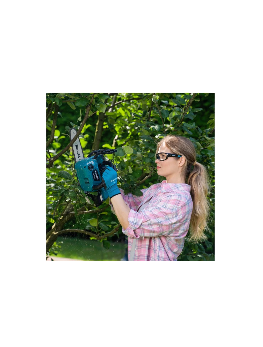 Пила цепная аккумуляторная Makita DUC204RF LXT BL 18В, 570Вт, 8"/20см, 3/8", 1,1мм, 24м/с, XPT (BL1830B, DC18RC)