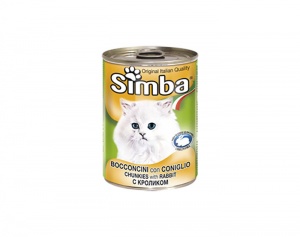 Simba Cat консервы для кошек паштет кролик 400г