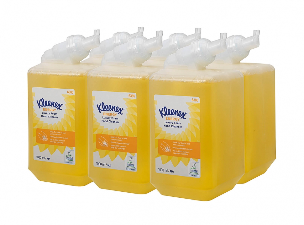 Жидкое мыло Kimberly-Clark пенное в кассетах Kleenex ENERGY Luxury 6385