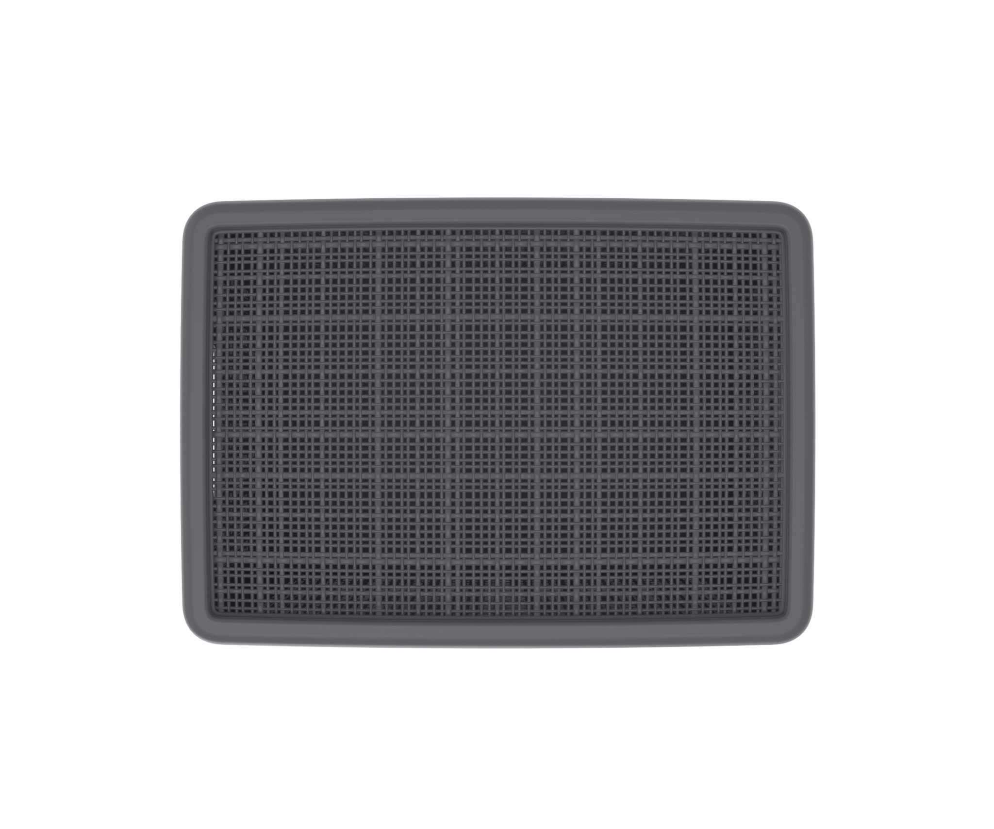 Плетёная корзина для хранения с крышкой «Лён» 22 л (400х284х264 мм) графит