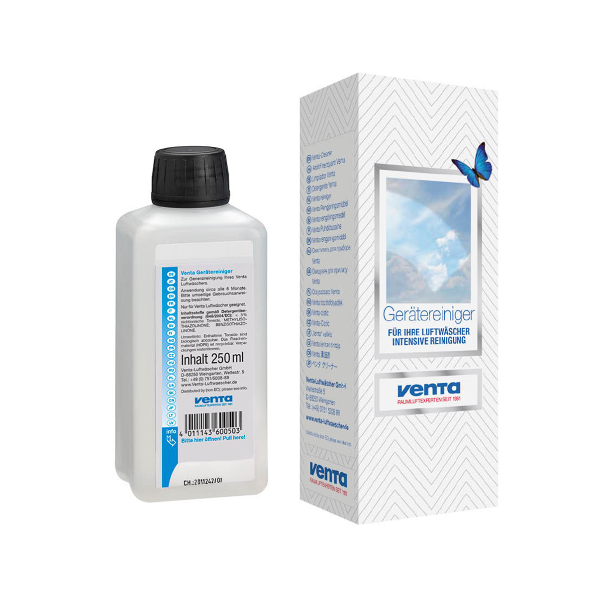 Комплект №1 очиститель 250 мл и гигиеническая добавка 500 мл Venta