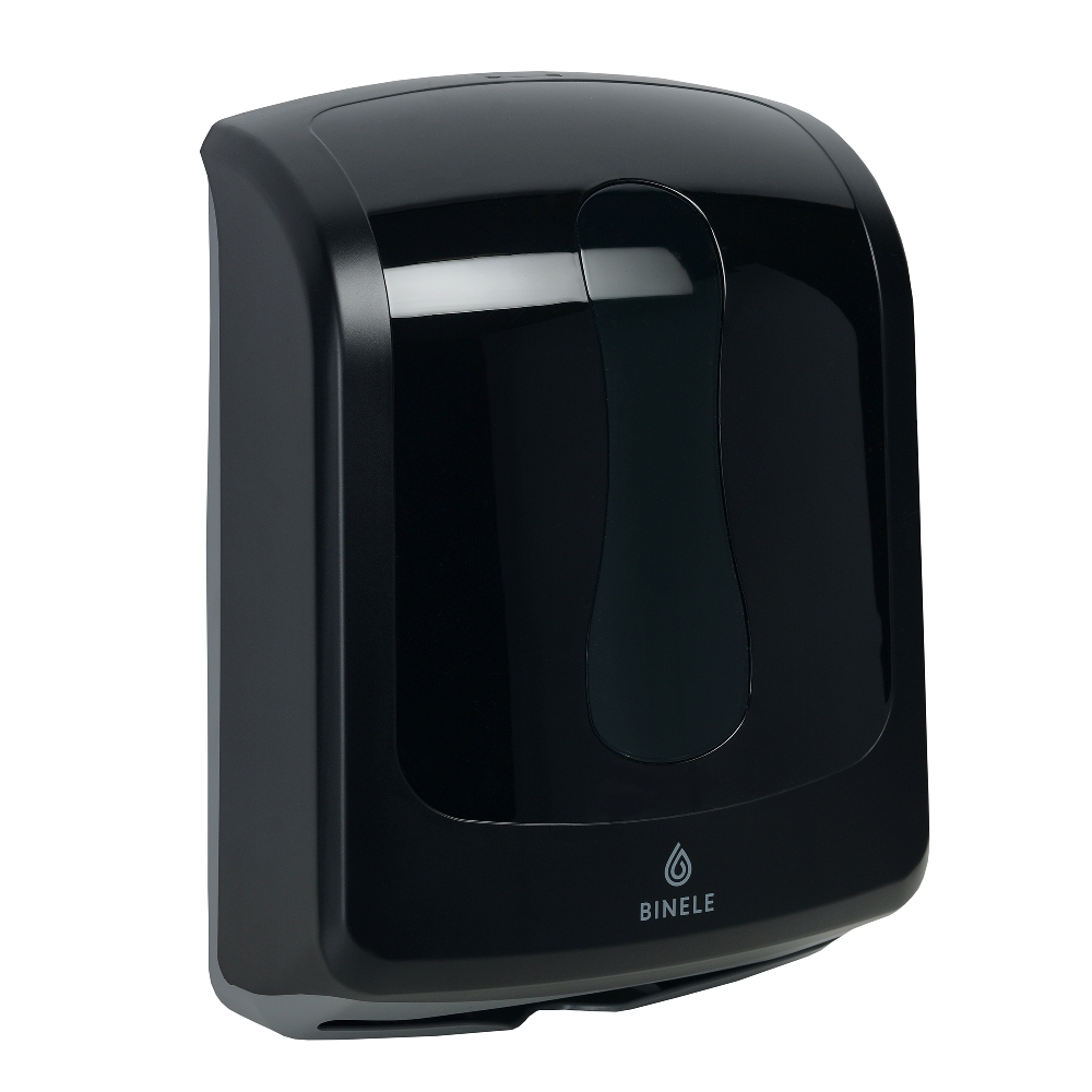 Диспенсер BINELE zType для бумажных полотенец Z сложения (черный)