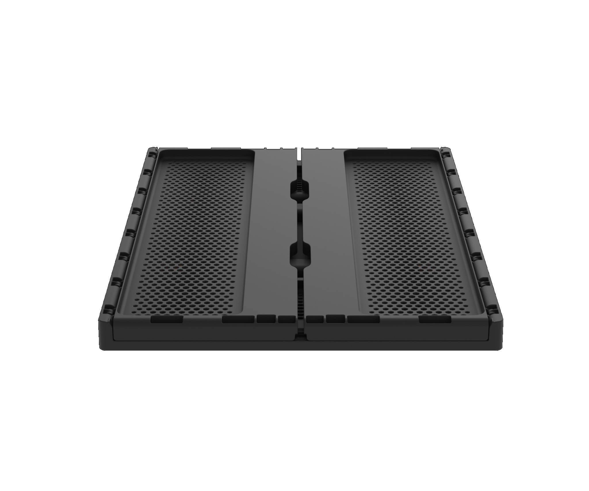 Ящик складной с перфорированными стенками и кнопками-фиксаторами АП 493, комплект 7 штук