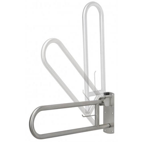 Поручень для инвалидов откидной MERIDA TPC12 полированный 750 мм.