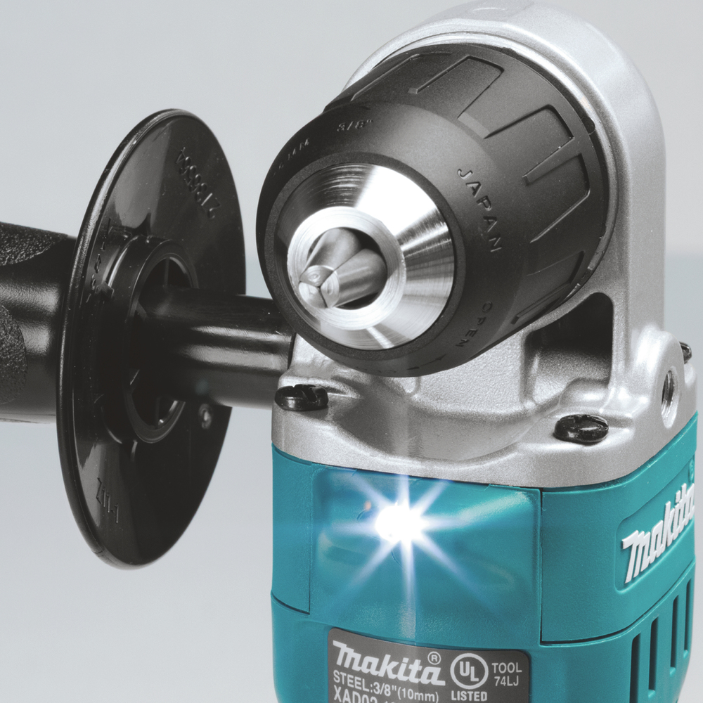 Угловая дрель безударная аккумуляторная Makita DDA351Z LXT 18В, 13,5 Нм, 0 – 1800 об/мин, без акб и ЗУ