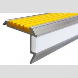 Алюминиевый профиль для ступеней с резиновой вставкой и подсветкой 
